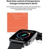 F60 1.7 inch TFT Touch Screen IP68 Waterproof Smart Watch  Support Body Temperature Monitoring / Heart Rate Monitoring / Blood Pressure Monitoring(Black)