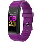 ID115 Plus Smart Bracelet Fitness Heart Rate Monitor Blood Pressure Pedometer Health Running Sports SmartWatch for IOS Android(purple)