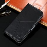 Geometric Stitching Horizontal Flip TPU + PU Leather Case with Holder & Card Slots & Wallet For iPhone 6 Plus / 6s Plus(Black)