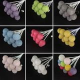 2 PCS Bouquet Cotton Ball Lights Starry Sky Ball Lights Flowers Decoration Packaging Materials(Colorful )