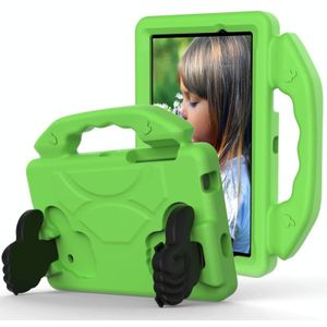 For Galaxy Tab 4 7.0 T230 / T231 EVA Material Children Flat Anti Falling Cover Protective Shell With Thumb Bracket(Green)