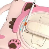 Cute Cat King Kids Shockproof EVA Protective Case with Holder & Shoulder Strap & Handle For iPad 9.7 2018 / 2017 / Air / Air 2 / Pro 9.7(Pink)