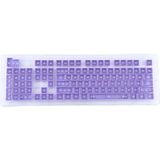 104 Keys Double Shot PBT Backlit Keycaps for Mechanical Keyboard (Purple)