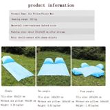 Outdoor Waterproof Air Pillow Picnic Mat Carrying Ground Sand Beach Grass Mat  Style:Four People(Random Color)