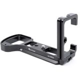 FITTEST LB-A6500 Vertical Shoot Quick Release L Plate Bracket Base Holder for Sony  ILCE-6500 (A6500) Camera Metal Ballhead(Black)