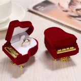 Piano Shape Ring Box Earring Packing Pendant Jewelry Box Storage Case Gift Case