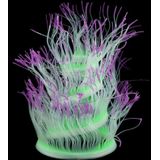 Aquarium Fish Tank Landscaping Decoration Silica Gel Simulation Software Coral Fluorescent Anemone  Size: 50cm(Purple)