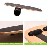 Surfing Ski Balance Board Roller Wooden Yoga Board  Specification: 07B Black Sand