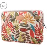 Lisen 13 inch Sleeve Case Ethnic Style Multi-color Zipper Briefcase Carrying Bag  For Macbook  Samsung  Lenovo  Sony  DELL Alienware  CHUWI  ASUS  HP  13 inch and Below Laptops(White)