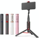 Bluetooth Selfie Stick with Tripod Multi-function Gimbal Mobile Phone Fill Light Live Support(Girl Powder)