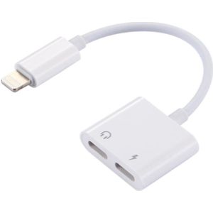 8 Pin Male to Female Charger & 8 Pin Female Audio Adapter  Support iOS 10.3.1 or Above Phones & Call Function  For iPhone XR / iPhone XS MAX / iPhone X & XS / iPhone 8 & 8 Plus / iPhone 7 & 7 Plus / iPhone 6 & 6s & 6 Plus & 6s Plus / iPad(White)