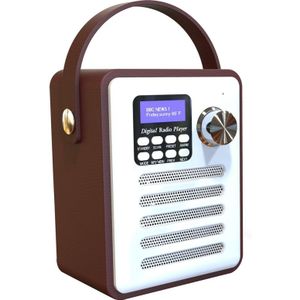 DAB-H6 Portable Multifunctional DAB Digital Radio  Support Bluetooth  TF Card  U Disk  MP3