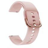 Voor Xiaomi Mi Horloge Galvaniserende Gesp Siliconen Vervanging Riem Watchband (Roze)