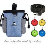 Dog Training Bag Outing Food Snacks Garbage Bag Dog Outing Training Waist Bag Pet Training Bag  Specification:Waist Bag+Folding Bowl