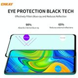 ForRedmi 10X 4G / Redmi Note 9 ENKAY Hat-Prince 0.26mm 9H 6D Curved Full Screen Eye Protection Green Film Tempered Glass Protector