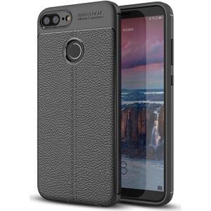 For Huawei Honor 10 Lite Litchi Texture Soft TPU Protective Case (Black)