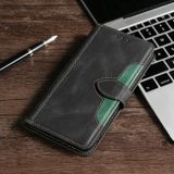 Stitching Skin Feel Magnetic Buckle Horizontal Flip PU Leather Case with Holder & Card Slots & Wallet For iPhone 6S Plus / 6 Plus(Black)