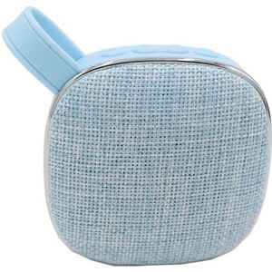 X25new Cloth Texture Square Portable Mini Bluetooth Speaker  Support Hands-free Call & TF Card & AUX(Blue)