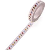 20 Rolls 8mmx10m Paper Tape Hand Ledger Decoration Sticker(Colorful Pushpin SM-27)