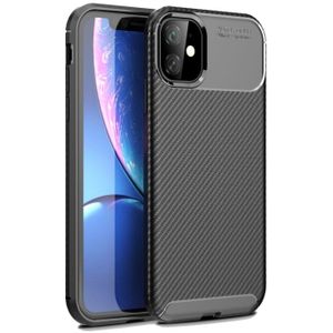 Carbon Fiber Texture Shockproof TPU Case for iPhone XIR 2019(Black)