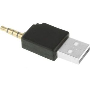 USB Data Dock Charger Adapter  For iPod shuffle 3rd / 2nd  Length: 4.6cm(Black)