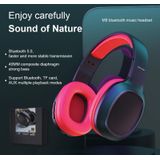 WK M8 Bluetooth 5.0 Fashion Design Music Bluetooth Headphone  Support TF Card (Red)