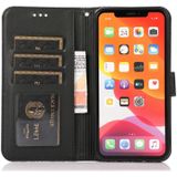 Skin Feel Embossed Sunflower Horizontal Flip Leather Case with Holder & Card Slots & Wallet & Lanyard For iPhone X / XS(Black)