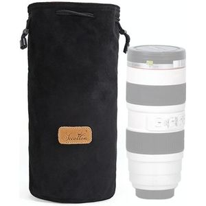 S.C.COTTON Liner Shockproof Digital Protection Portable SLR Lens Bag Micro Single Camera Bag Round Black L