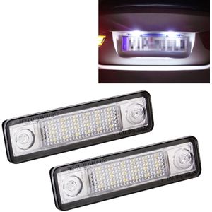 2 PCS DC 12V 2W 120LM 6000K LED License Plate Light 18-SMD Bulbs Lamps for Astra F 91-98  G Estate(F69) 98-05  Opel Corsa B 93-00  Omega A 86-94