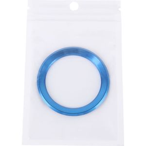 Aluminium Alloy Steering Wheel Decoration Ring Cover Sticker for BMW(Blue)