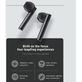 Fineblue J3 Pro TWS 5.0 Wireless Two Ear Bluetooth Headset with 650mAh Charging Cabin & Support Language Wakeup (Black)