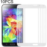 10 PCS Front Screen Outer Glass Lens for Samsung Galaxy S5 / G900 (White)