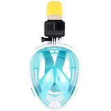 PULUZ 220mm Tube Water Sports Diving Equipment Full Dry Snorkel Mask for GoPro HERO9 Black / HERO8 Black / HERO7 /6 /5 /5 Session /4 Session /4 /3+ /3 /2 /1  Xiaoyi and Other Action Cameras  S/M Size(Green)