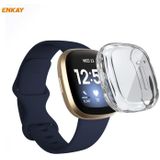 For Fitbit Versa 3 / Fitbit Sense ENKAY Hat-Prince ENK-AC8208 Full Coverage Transparent TPU Soft Case