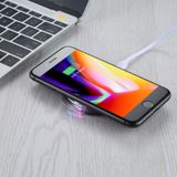 FANTASY 5V 1A Output Qi Standard Ultra-thin Wireless Charger with Charging Indicator  Support QI Standard Phones  For iPhone XR  iPhone XS Max  iPhone X & XS  iPhone 8 & 8 Plus  Galaxy  Huawei  Xiaomi and Other QI Standard Smartphones(Black)