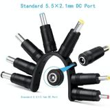 12 in 1 DC Power Cord USB Multi-Function Interchange Plug USB Charging Cable(Black)