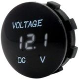 Universal Digital Display Waterproof LED Voltage Meter for DC 12V-24V Car Motorcycle Truck(White)