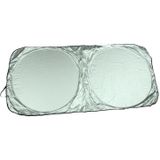 General Purpose Poncho Car Sun Visor Before The File  Size: 135cm x66.5cm(Silver)