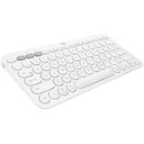 Logitech K380 Portable Multi-Device Wireless Bluetooth Keyboard (White)