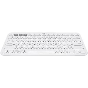 Logitech K380 Portable Multi-Device Wireless Bluetooth Keyboard (White)