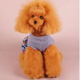 Autumn And Winter Pet Skirt Teddy Bichon Hiromi Schnauzer Yorkshire Small Dog Clothes  Size: S(Blue Gray)