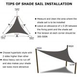 Triangle Outdoor Garden Sunshade Sail Waterproof Anti-UV Canopy  Size: 4.5m x 4.5m x 4.5m(Black)