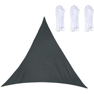 Triangle Outdoor Garden Sunshade Sail Waterproof Anti-UV Canopy  Size: 4.5m x 4.5m x 4.5m(Black)