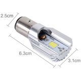 BA20D 5W 400lm 6000K COB LEDs Motorcycle Headlight Lamp  DC 9-80V(White Light)