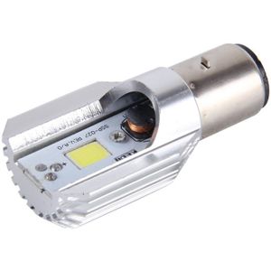 BA20D 5W 400lm 6000K COB LEDs Motorcycle Headlight Lamp  DC 9-80V(White Light)