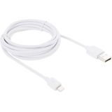 HAWEEL 2m High Speed 8 Pin to USB Sync and Charging Cable  For iPhone 11 / iPhone XR / iPhone XS MAX / iPhone X & XS / iPhone 8 & 8 Plus / iPhone 7 & 7 Plus / iPhone 6 & 6s & 6 Plus & 6s Plus / iPad(White)