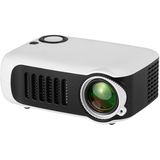 A2000 Mini Portable Projector 800 Lumen Supports 1080P LCD 50000 Hours Lamp Life Home Theater Video Projector for Power Bank(White)