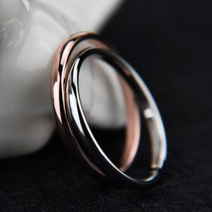Female Stainless Steel Titanium Steel Ring  Ring Size:8(Black)