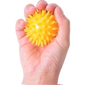 2 PCS TPR Grip Ball Rehabilitation Hemiplegia Stroke Massage Finger Ball  Specification: 6cm (Yellow)
