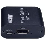 USB 2.0 to HDMI 4K HD Video Capture with Loop (Black)